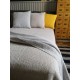 Bawełniana narzuta na łóżko Klara 200x220 - beżowo biała