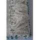 Ciepły koc bawełniany z frędzlami Ellen 125x150 krem ecru