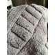 Miękki dywan łazienkowy bawełniany efekt 3D szary