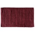 Miękki dywanik łazienkowy 40x60 bawełniany efekt 3D ciemna czerwień