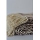 Koc pled Frida ombre 130x160 100% bawełna geometryczny fiolet